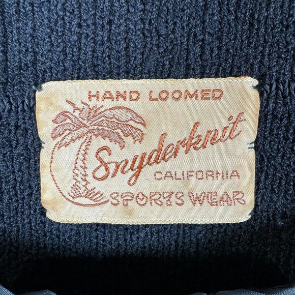 Vintage 1940s Knit Dress Black Boucle Hand Loomed‎ Snyderknit Size Small? - Picture 3 of 12